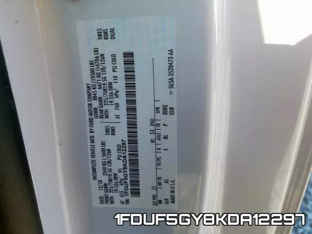 1FDUF5GY8KDA12297 фото 2