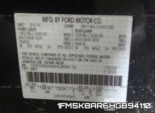 1FM5K8AR6HGB94110 фото 10