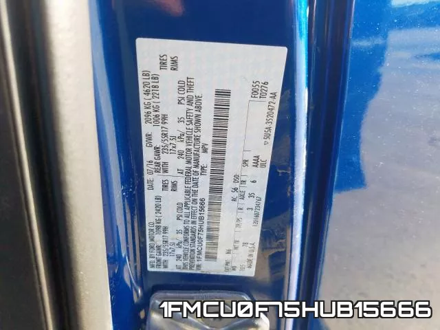 1FMCU0F75HUB15666 фото 2