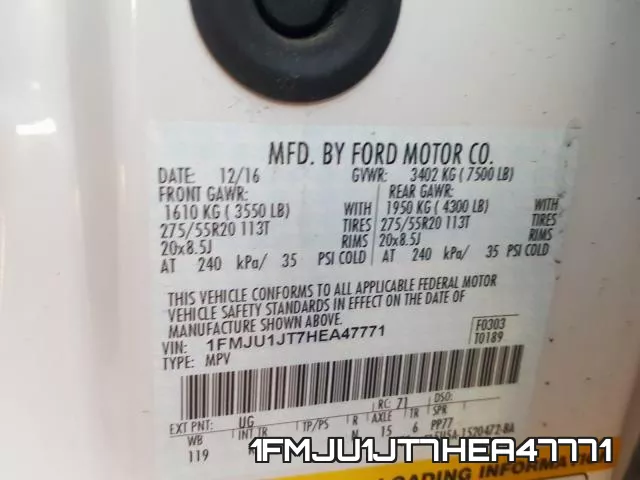 1FMJU1JT7HEA47771 фото 2