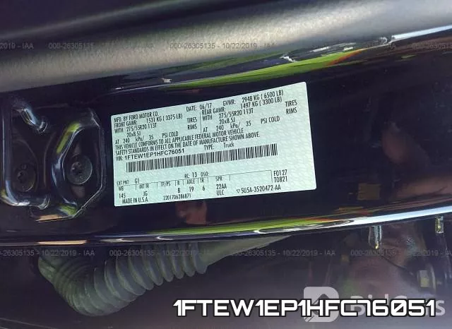 1FTEW1EP1HFC76051 фото 10