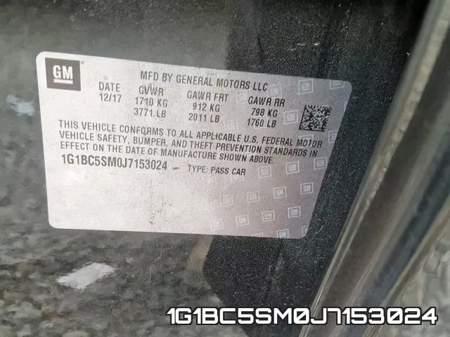 1G1BC5SM0J7153024 фото 2