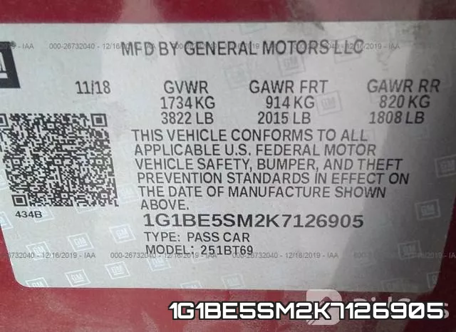1G1BE5SM2K7126905 фото 10