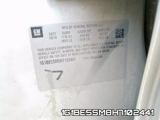 1G1BE5SM8H7102441 фото 2