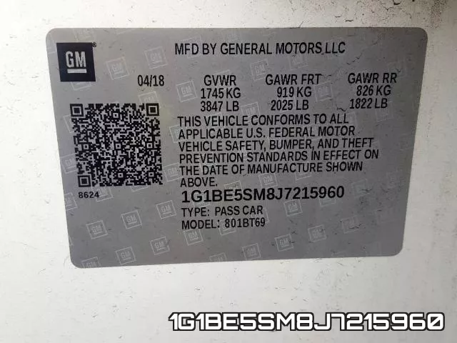 1G1BE5SM8J7215960 фото 2