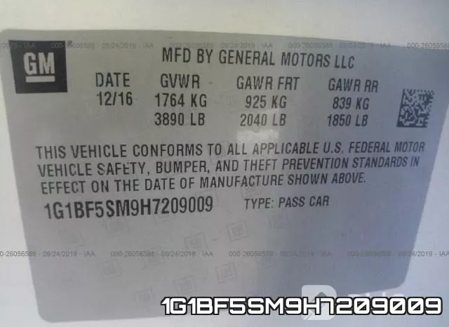 1G1BF5SM9H7209009 фото 10
