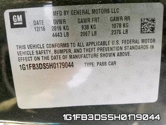 1G1FB3DS5H0179044 фото 2