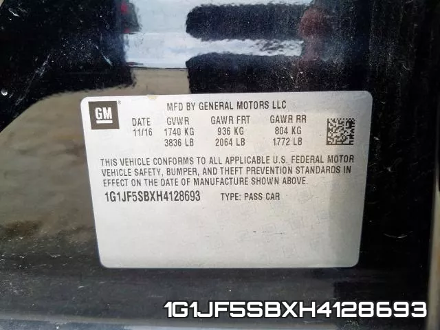 1G1JF5SBXH4128693 фото 2