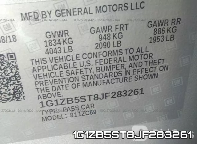 1G1ZB5ST8JF283261 фото 10