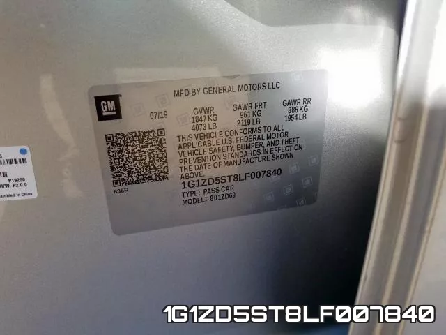1G1ZD5ST8LF007840 фото 2
