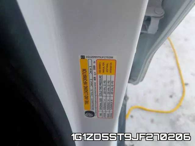 1G1ZD5ST9JF270206 фото 2