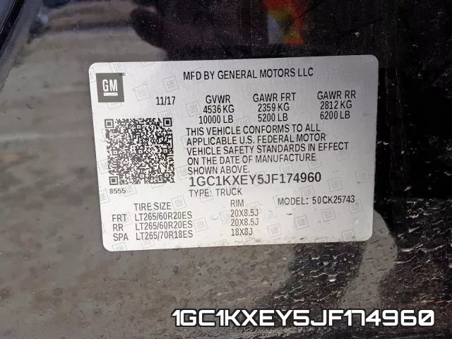 1GC1KXEY5JF174960 фото 2