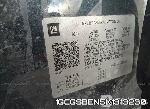 1GCGSBEN5K1313230 фото 10
