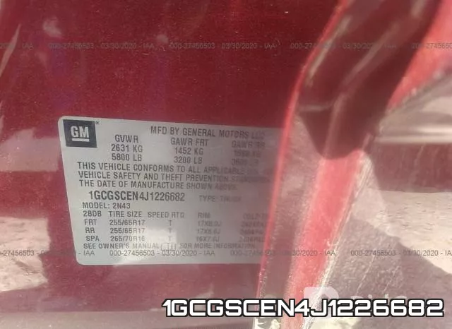1GCGSCEN4J1226682 фото 10
