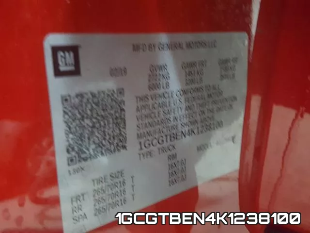 1GCGTBEN4K1238100 фото 2