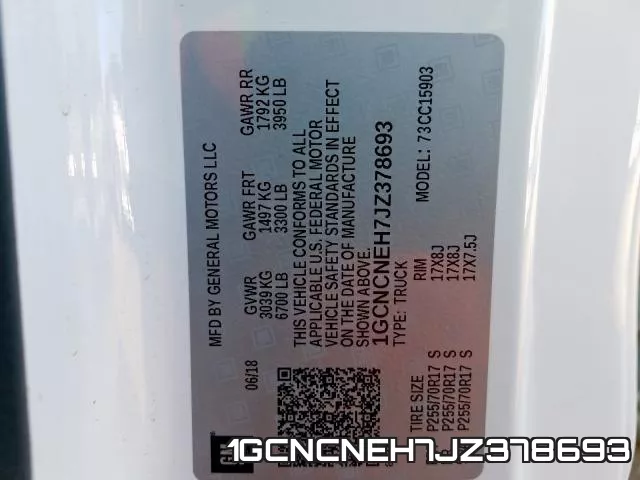 1GCNCNEH7JZ378693 фото 2