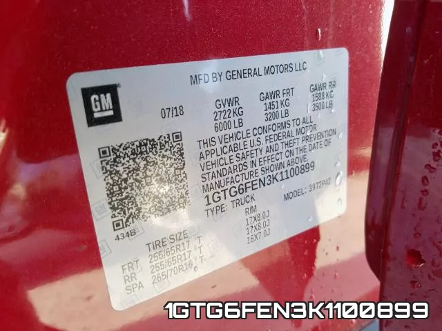 1GTG6FEN3K1100899 фото 2