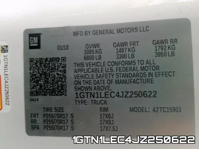 1GTN1LEC4JZ250622 фото 2