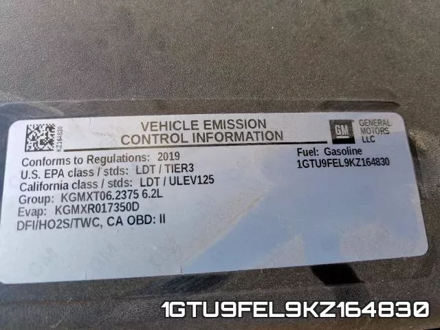 1GTU9FEL9KZ164830 фото 2