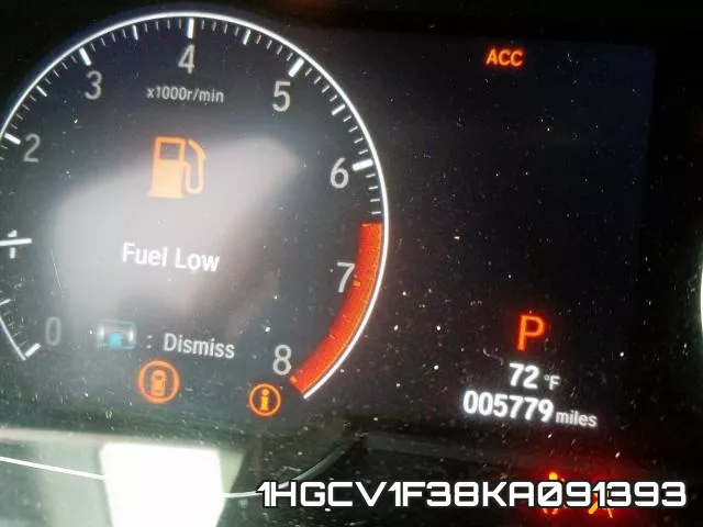 1HGCV1F38KA091393 фото 9