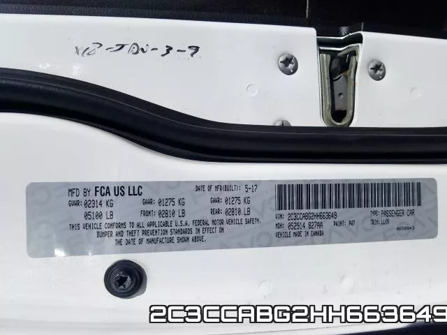 2C3CCABG2HH663649 фото 2