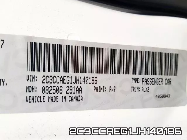 2C3CCAEG1JH140186 фото 2