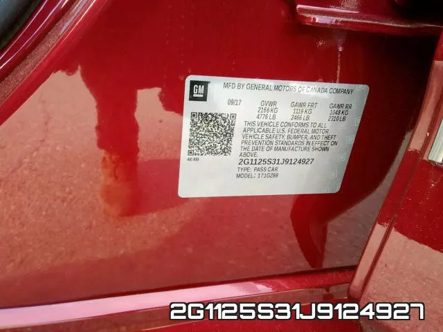 2G1125S31J9124927 фото 2