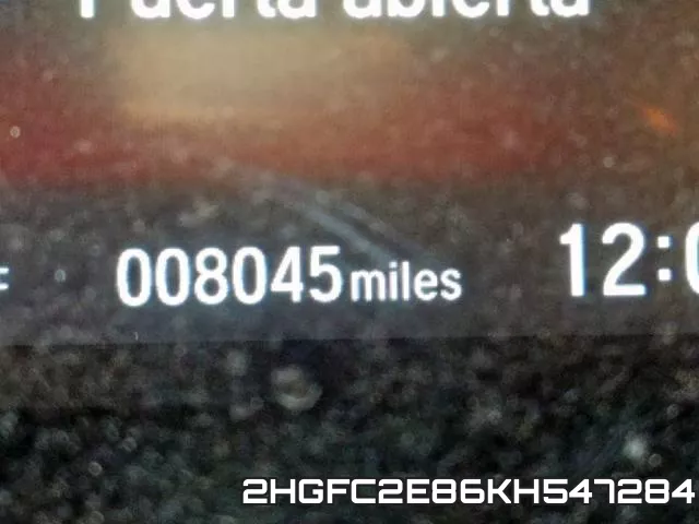 2HGFC2E86KH547284 фото 9