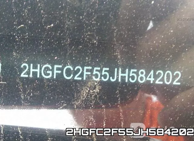 2HGFC2F55JH584202 фото 10