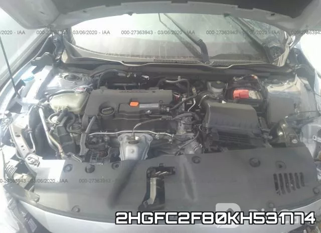 2HGFC2F80KH531774 фото 2