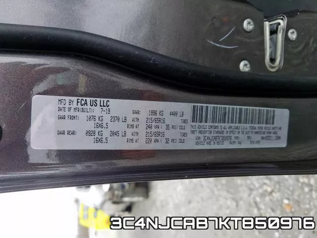 3C4NJCAB7KT850976 фото 2