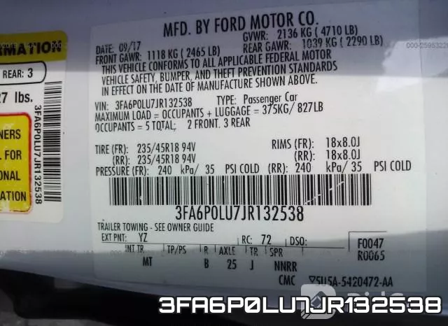 3FA6P0LU7JR132538 фото 10