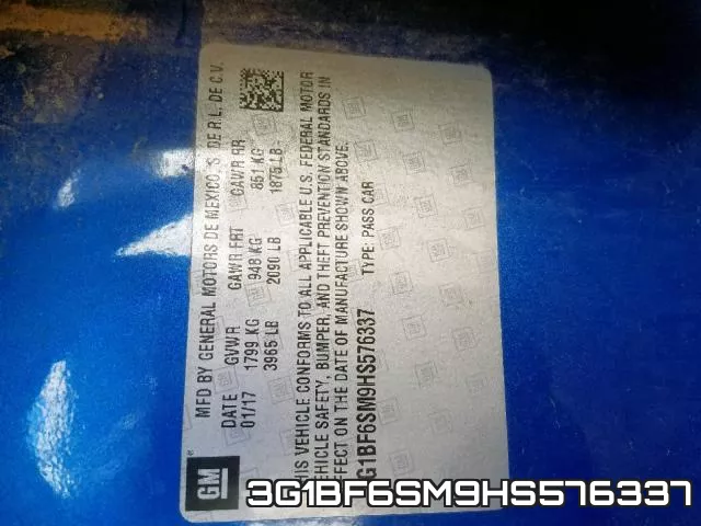 3G1BF6SM9HS576337 фото 2