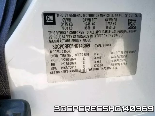 3GCPCREC5HG140369 фото 2