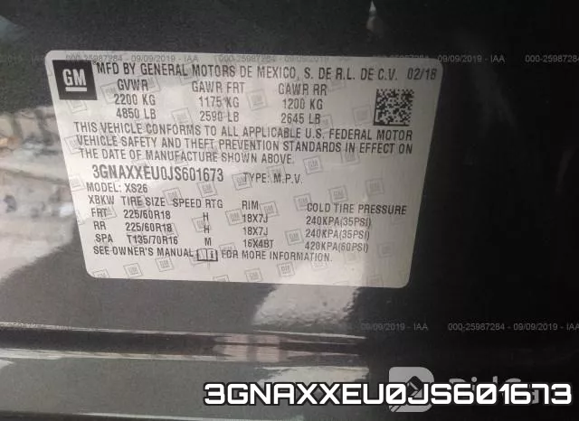 3GNAXXEU0JS601673 фото 10