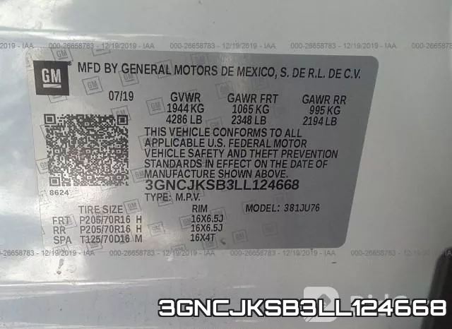 3GNCJKSB3LL124668 фото 10