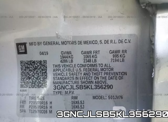 3GNCJLSB5KL356290 фото 10