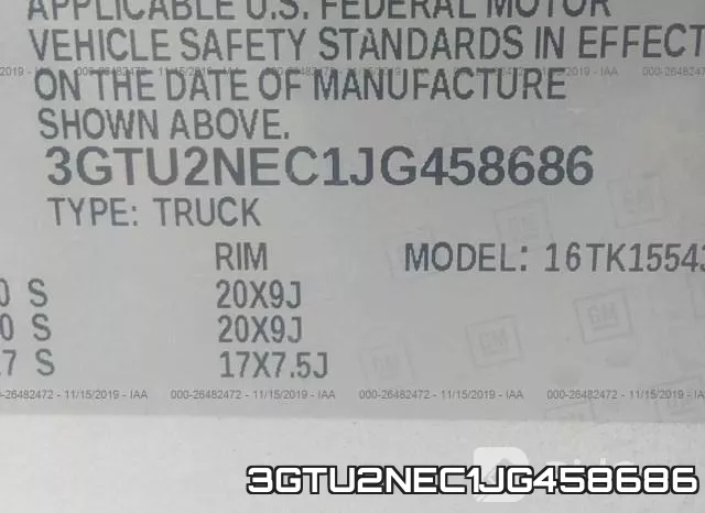 3GTU2NEC1JG458686 фото 10
