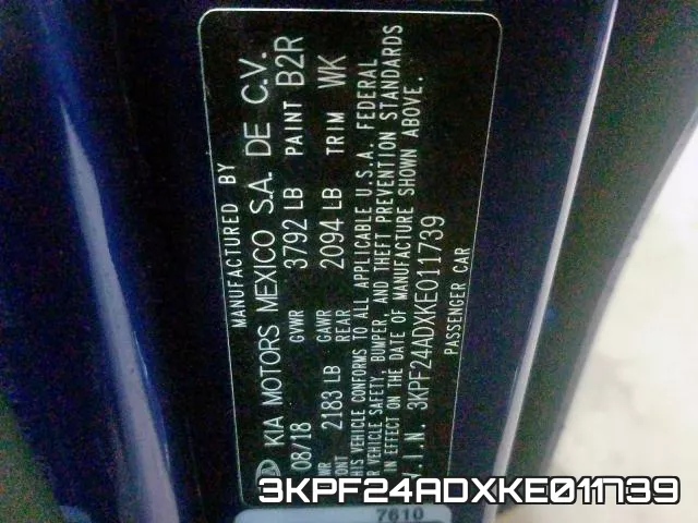 3KPF24ADXKE011739 фото 2