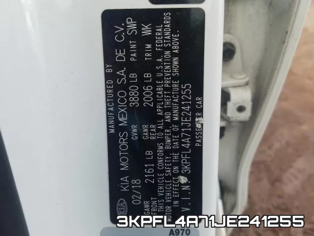 3KPFL4A71JE241255 фото 2