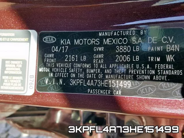 3KPFL4A73HE151499 фото 2