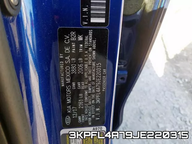 3KPFL4A79JE220315 фото 2