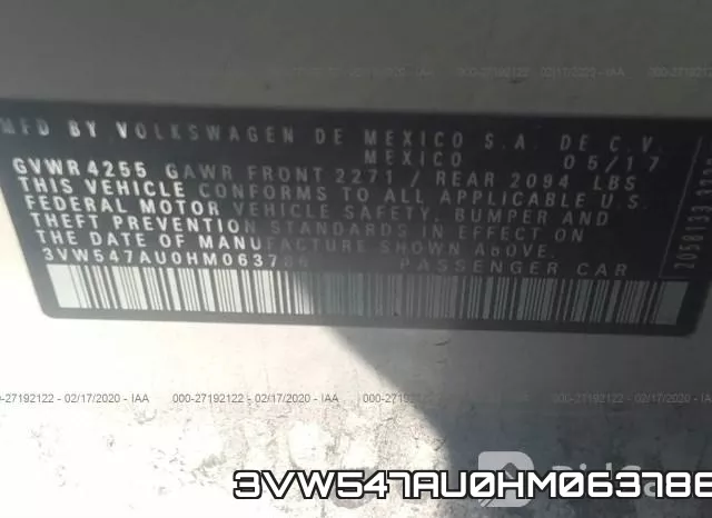 3VW547AU0HM063786 фото 10