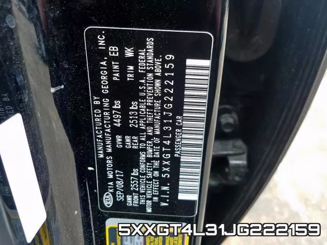 5XXGT4L31JG222159 фото 2