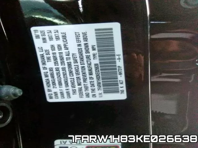 7FARW1H83KE026638 фото 2