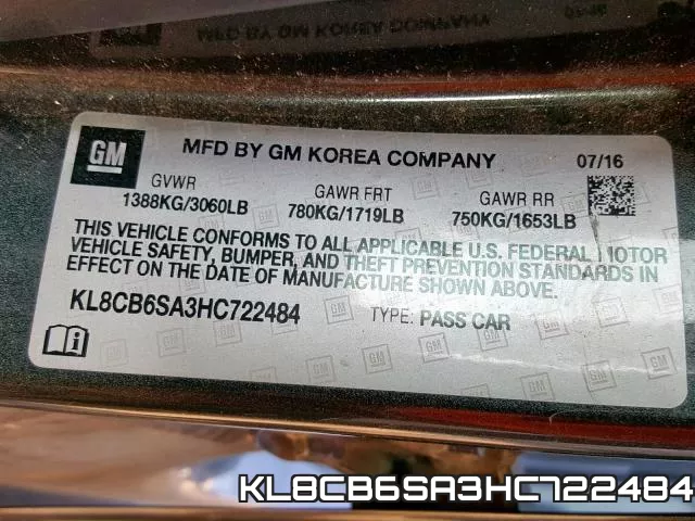 KL8CB6SA3HC722484 фото 2