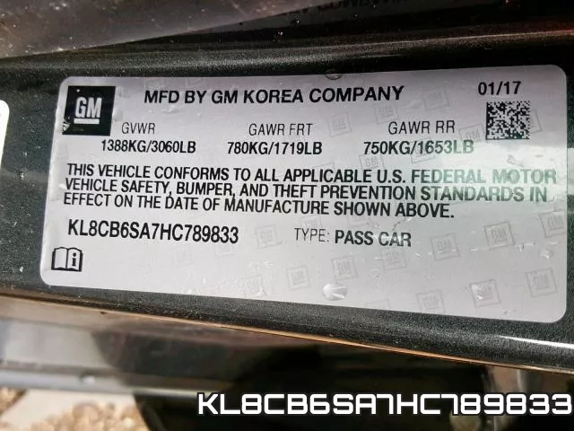 KL8CB6SA7HC789833 фото 2