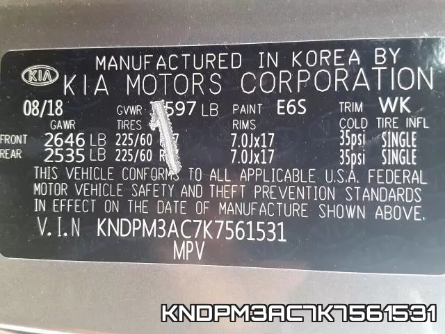 KNDPM3AC7K7561531 фото 2