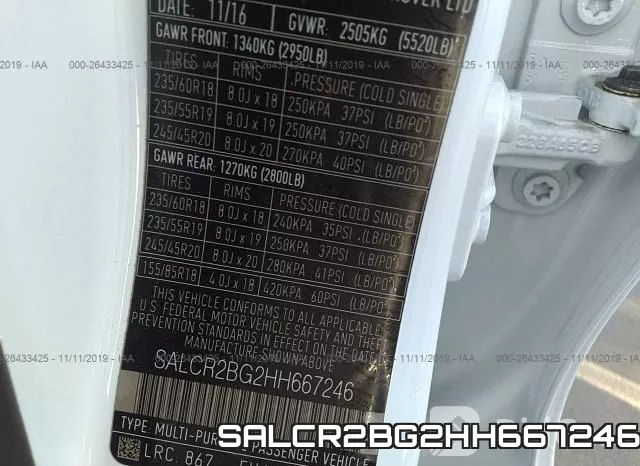 SALCR2BG2HH667246 фото 10