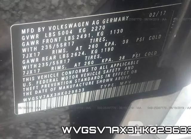 WVGSV7AX3HK029633 фото 10